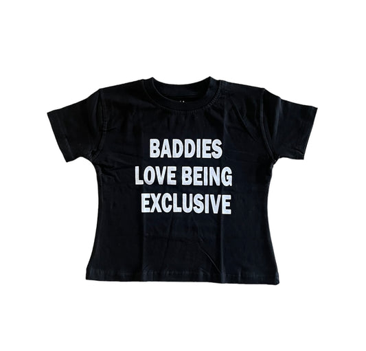 "Exclusive Baddie" Baby Tee